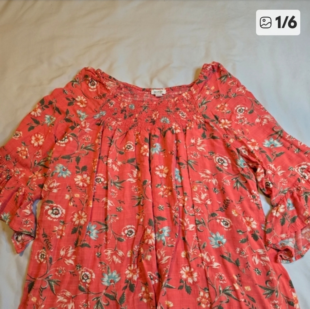 Westport Coral Floral Blouse